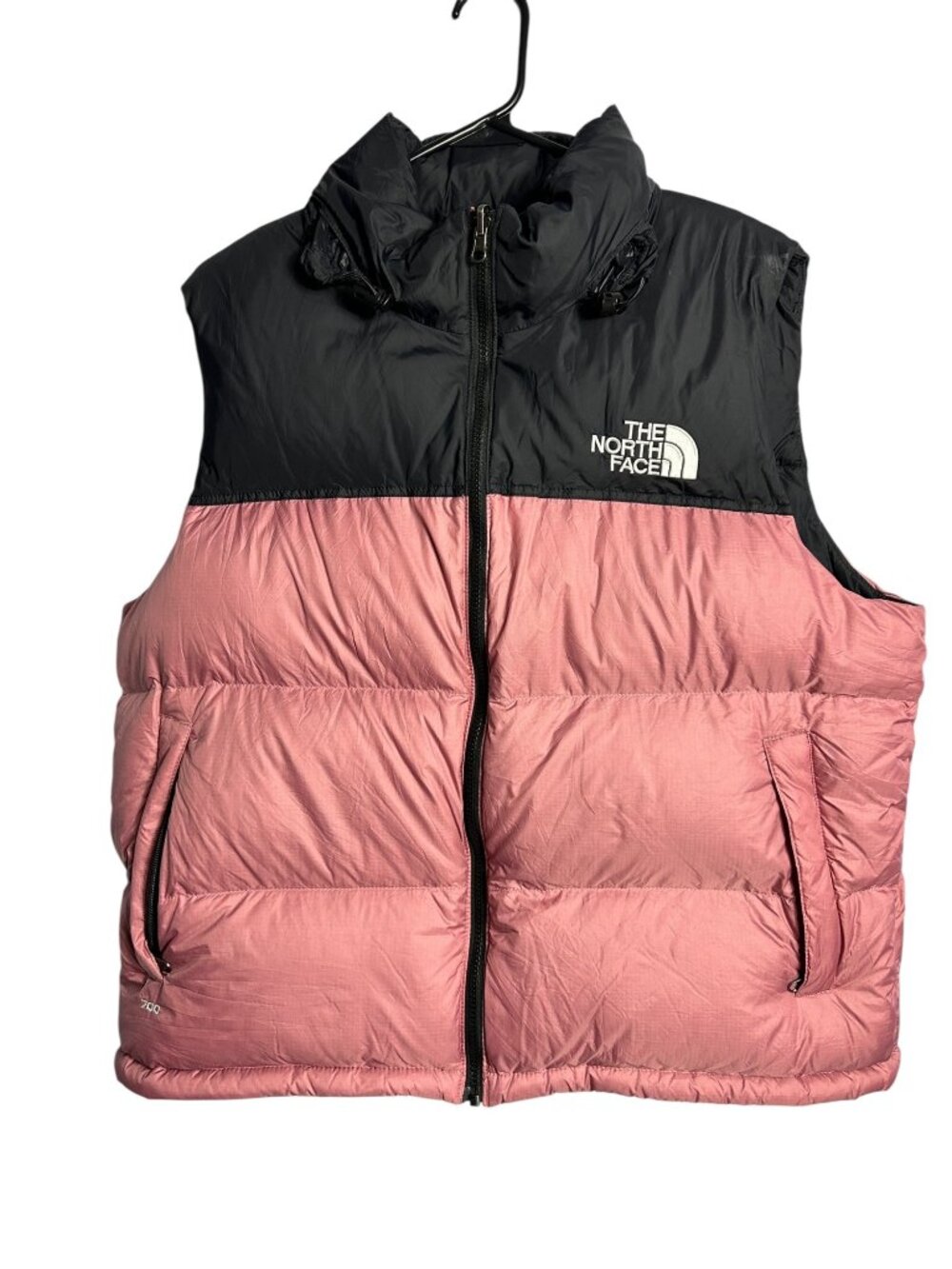 The North Face 1996 Retro Nuptse 700 Down Puffer Vest Women's XXL Pink Black